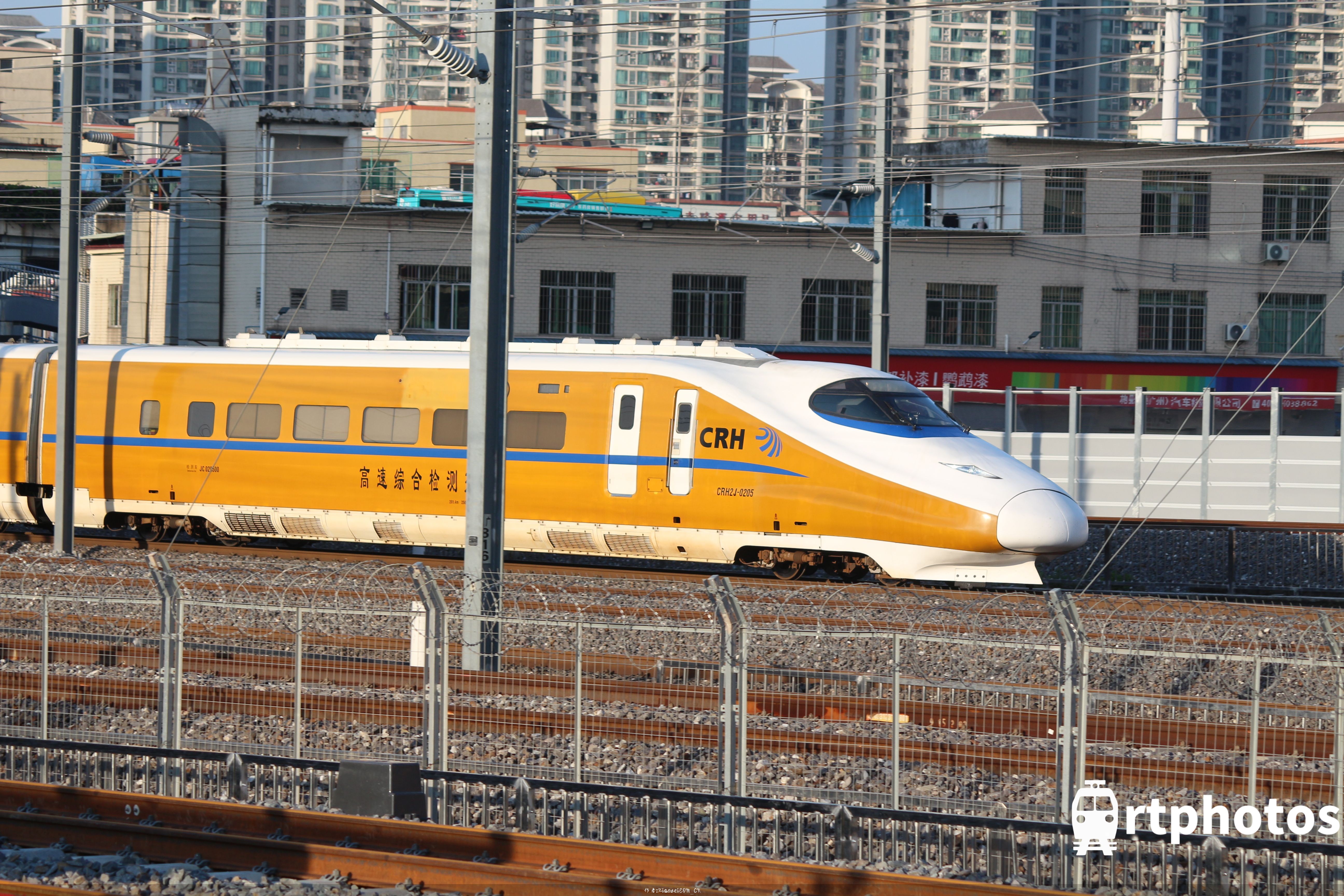 铁路摄影作品 - 高速综合检测列车带鱼