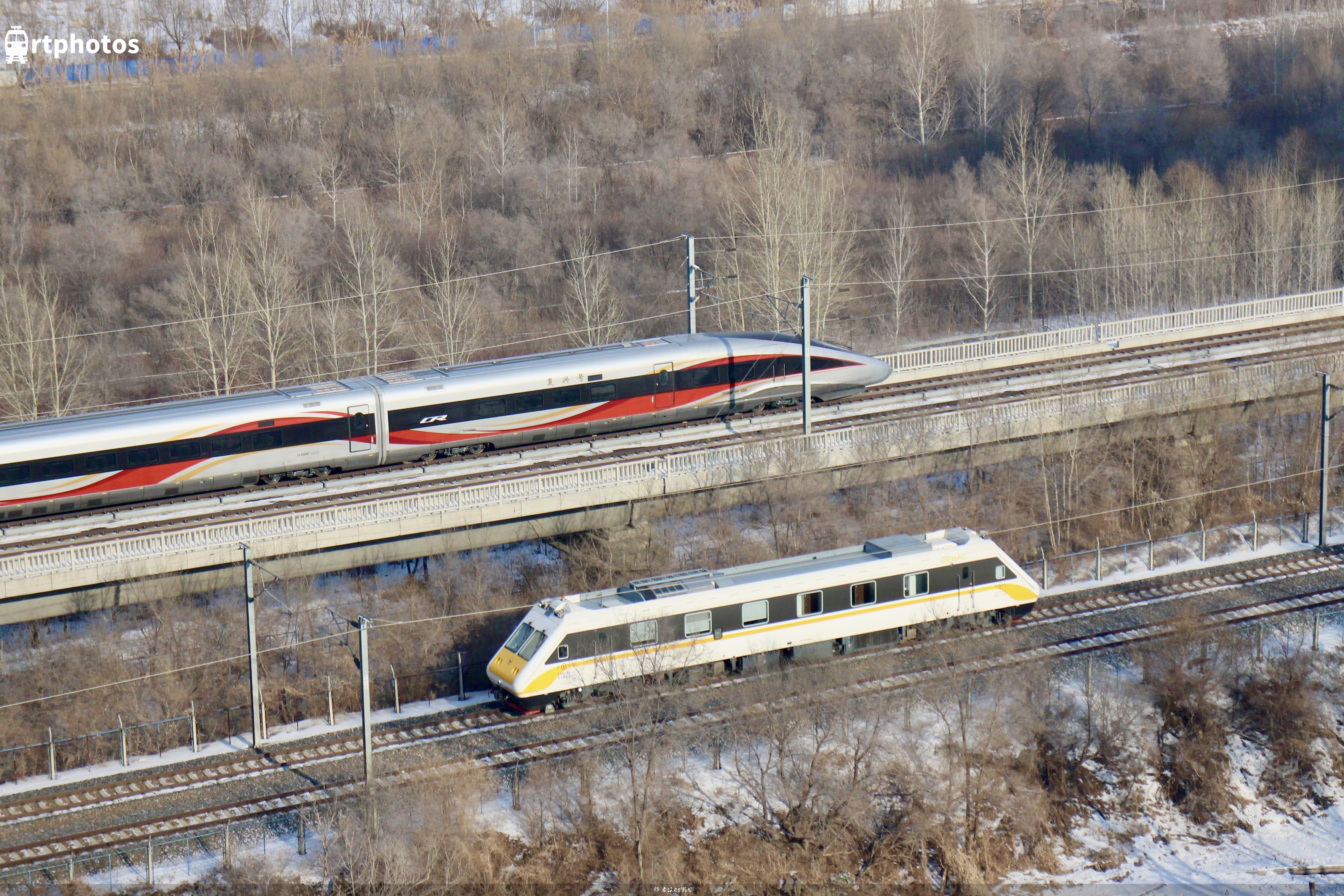 铁路摄影作品 - 金鹰与凤