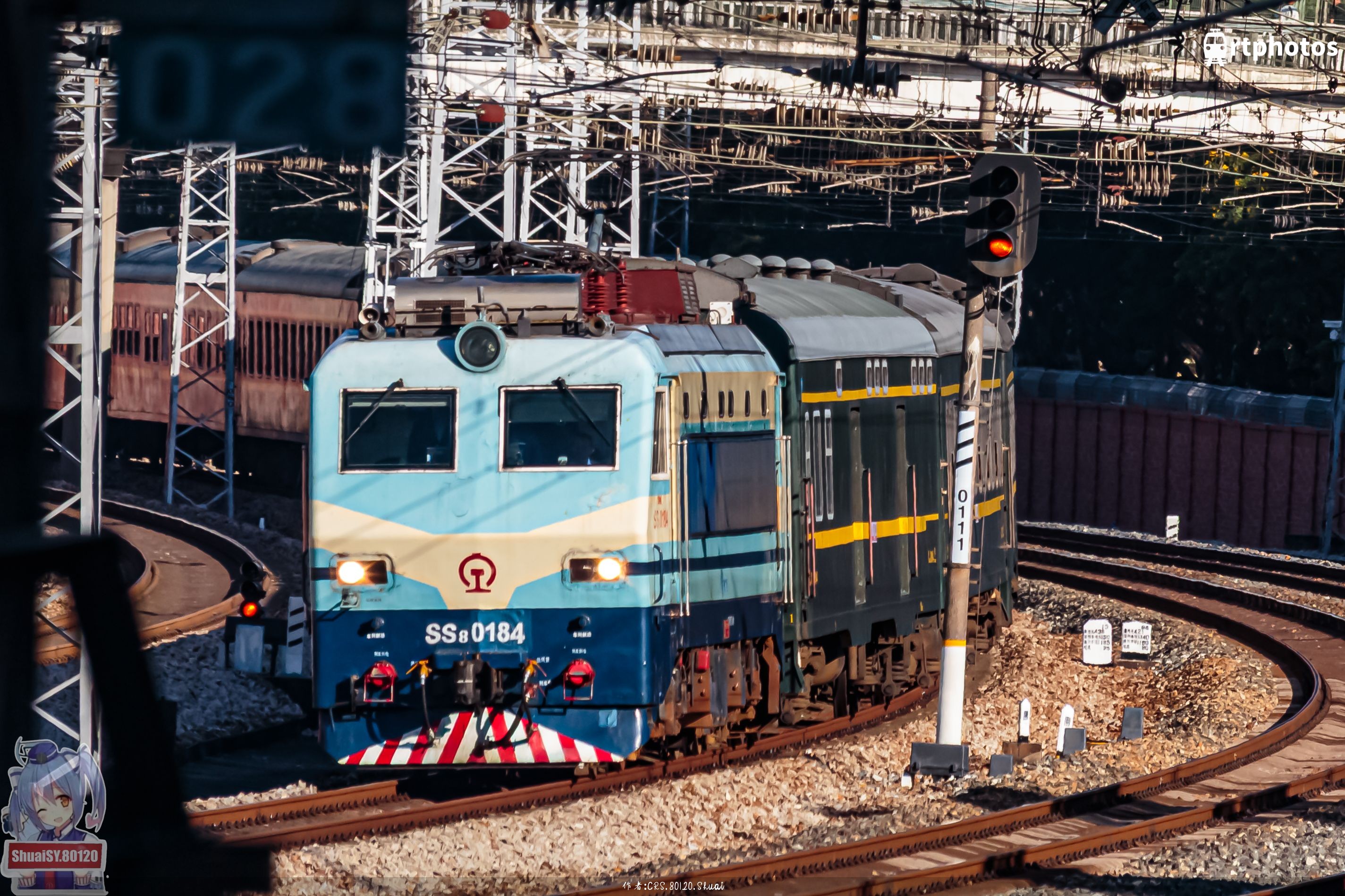 铁路摄影作品 - 韶八0184签约K1208