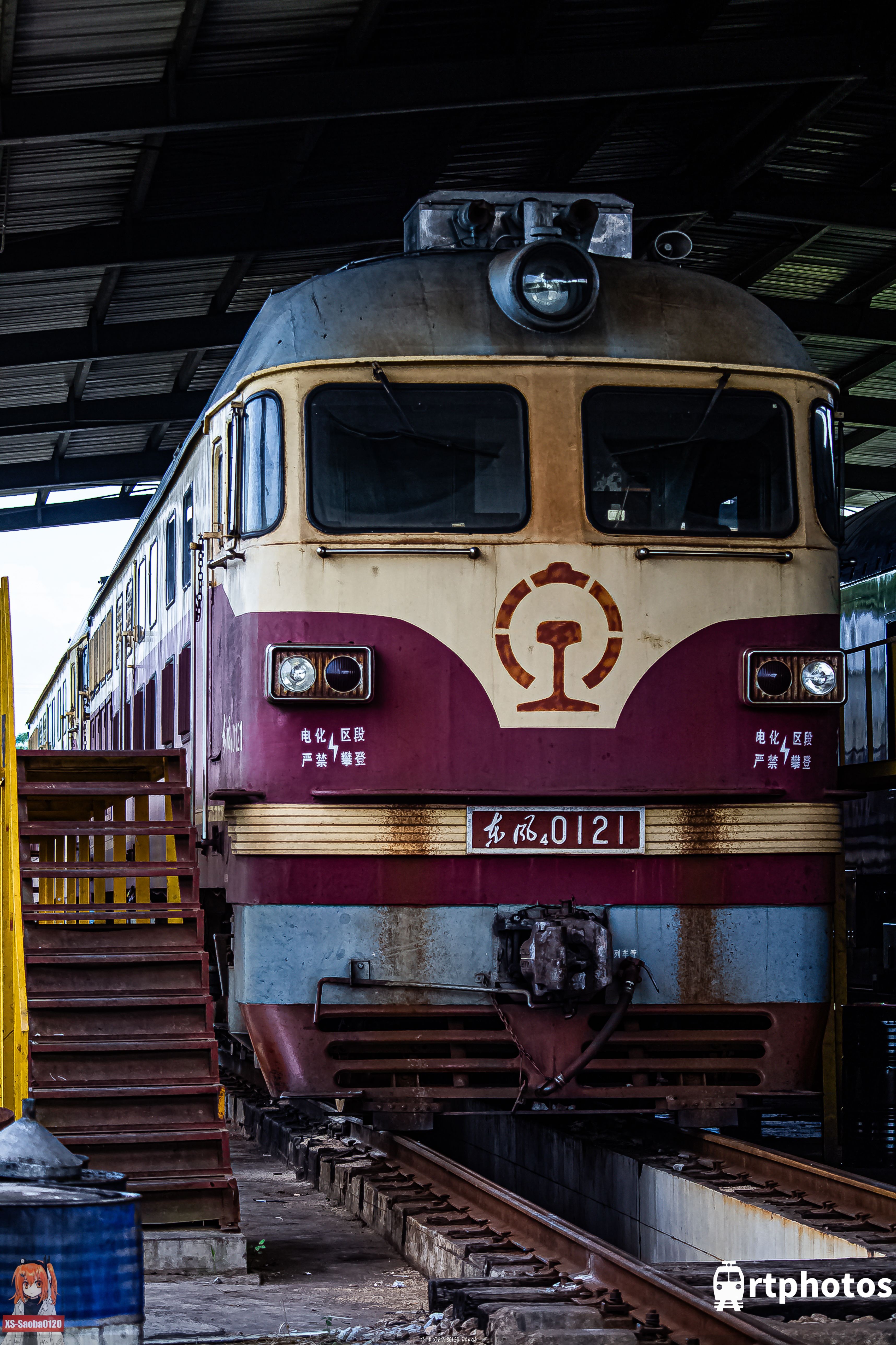 铁路摄影作品 - 纯正春罗虎皮瓜