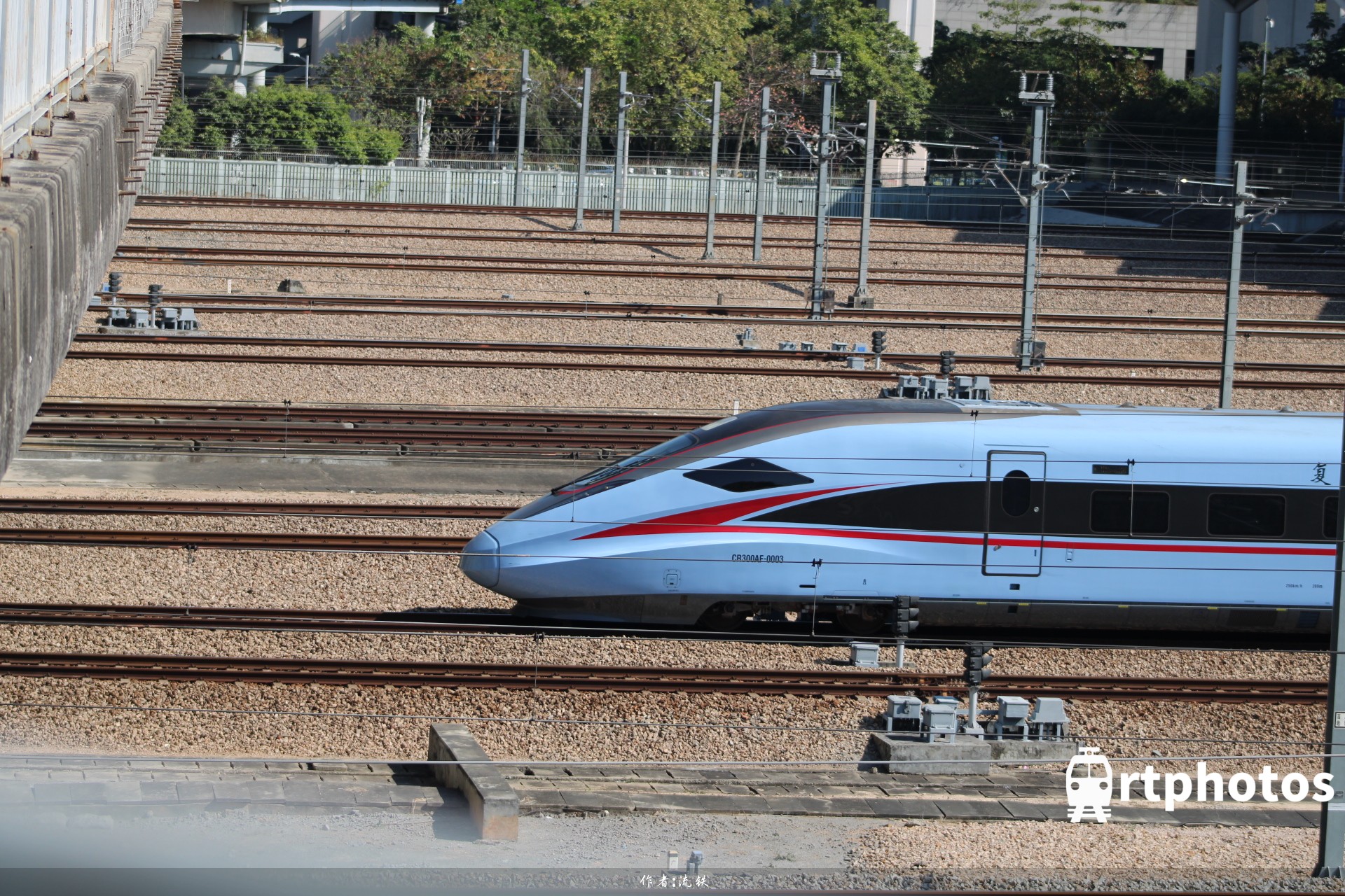 铁路摄影作品 - CR300AF样车出深圳北